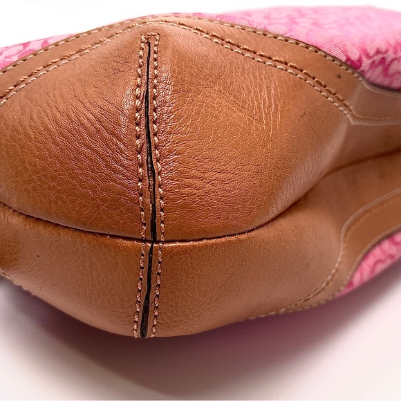 VINTAGE Coach Soho Y2K Pink Signature C Leather Shoulder Bag Very Rare - Picture 12 of 13